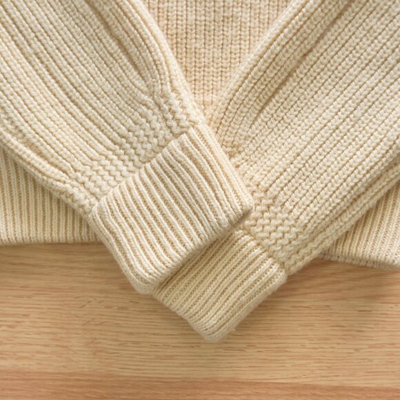 MAISON MARGIELA Women's Knit Beige Wool Sweater, Sizer S, Made in Italy - Picture 6 of 11